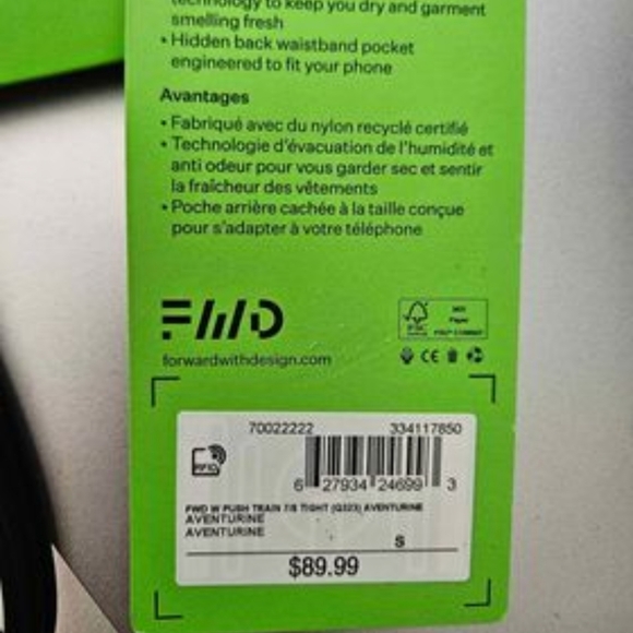 FWD training leggings Size S - Picture 7 of 7